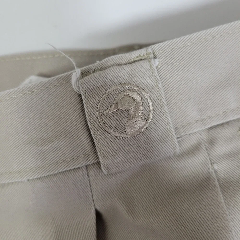 VTG Duck Head Khaki Chino Pants Men 46x32 Pleated Straight Slacks Preppy Classic